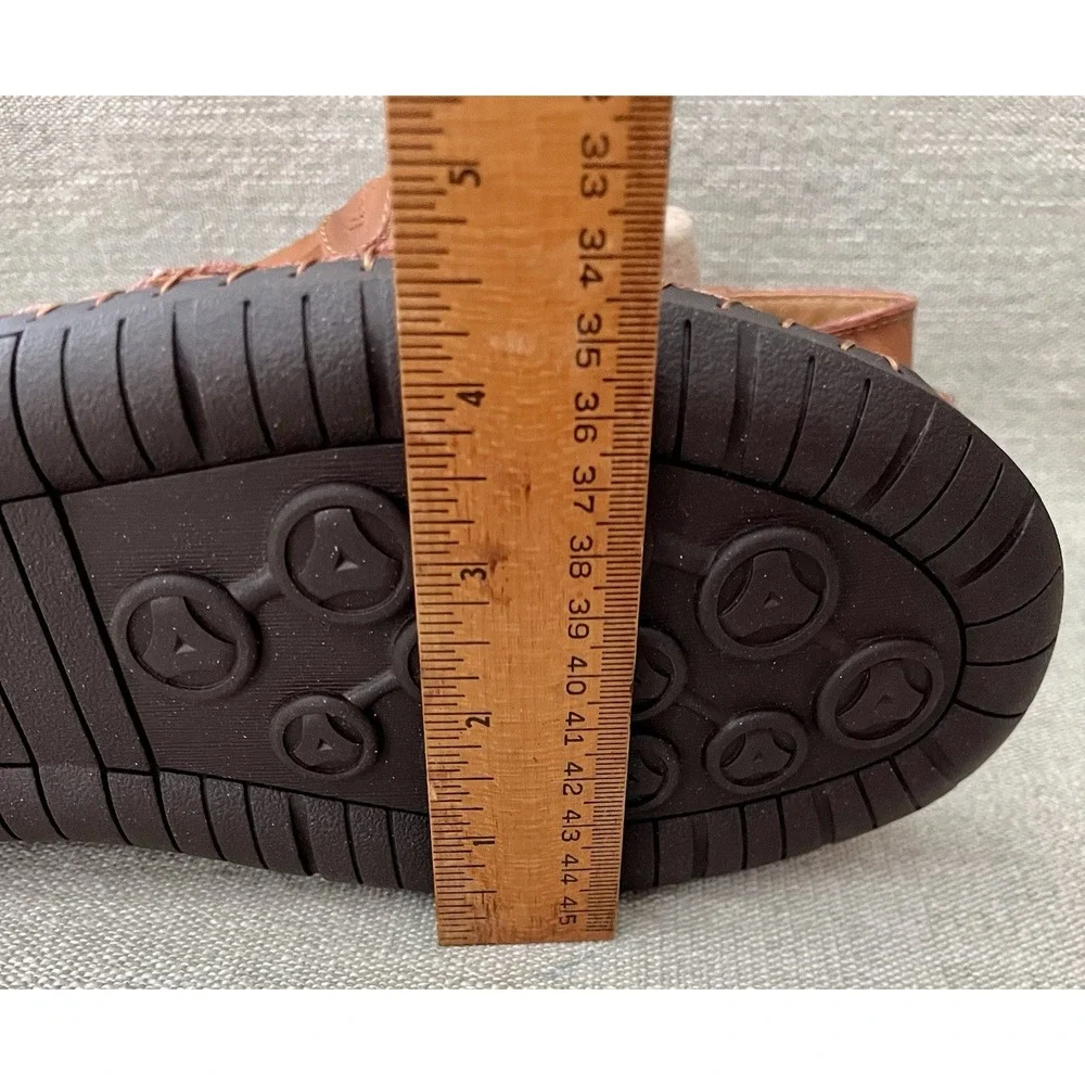Mens Sz 47 US 13.5 - 14 Leather Sandals Rubber Soles Summer Casual Italy Menico